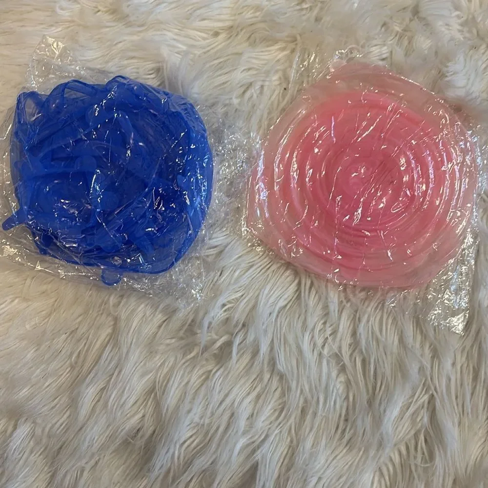Silicone Stretch Lids - Blue AND Pink